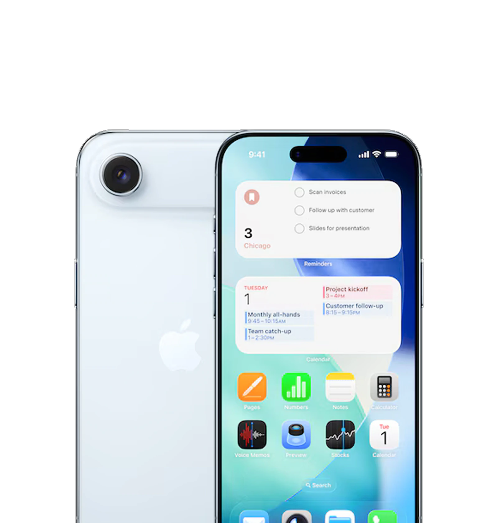 iPhone Air in Sky Blue